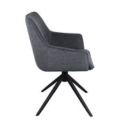BLINIS | Swivel fabric chair