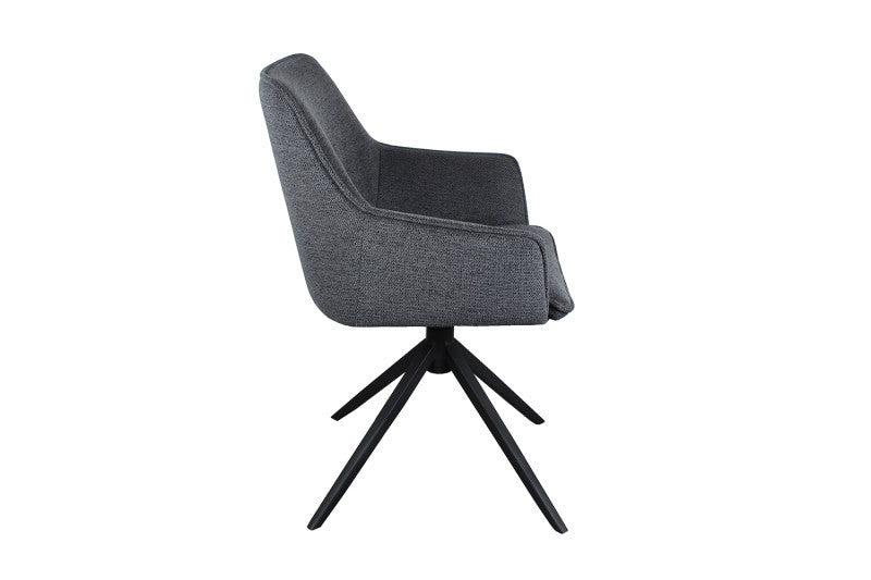 BLINIS | Swivel fabric chair