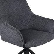 BLINIS | Swivel fabric chair