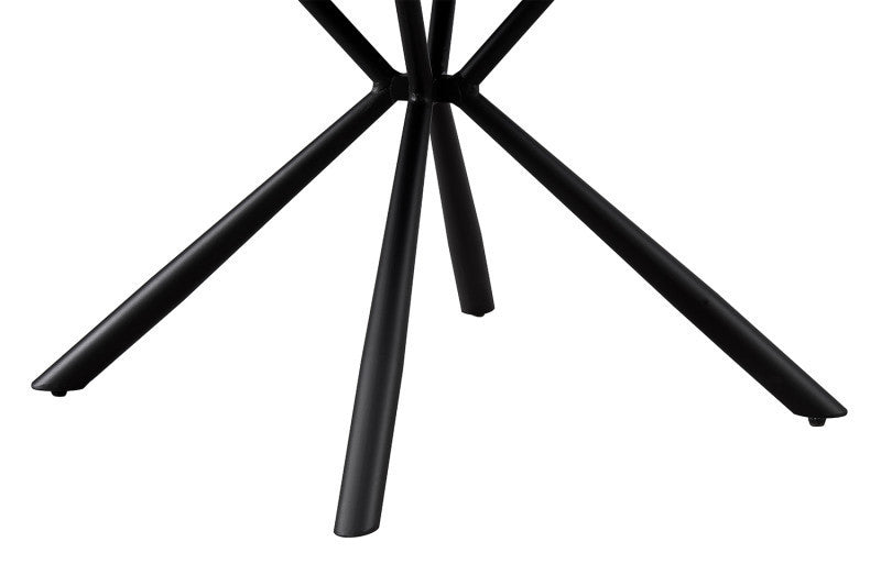 LUCIA | Boucle fabric chair with brown PU back