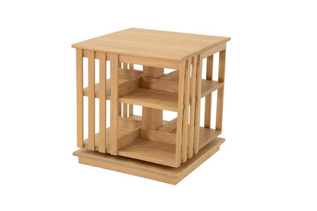 Small bookshelf with 2 shelves, slate design on sides