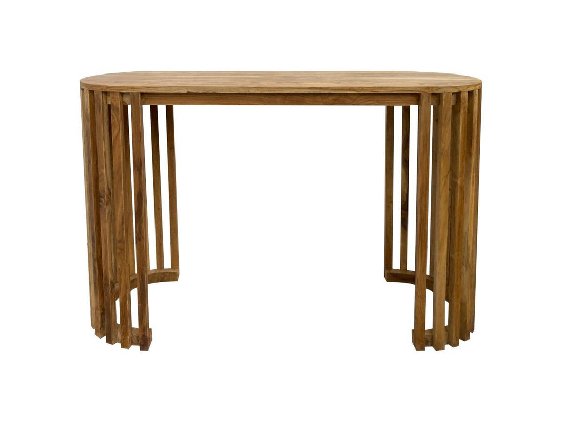 EGGO | Console with oval top & slats legs