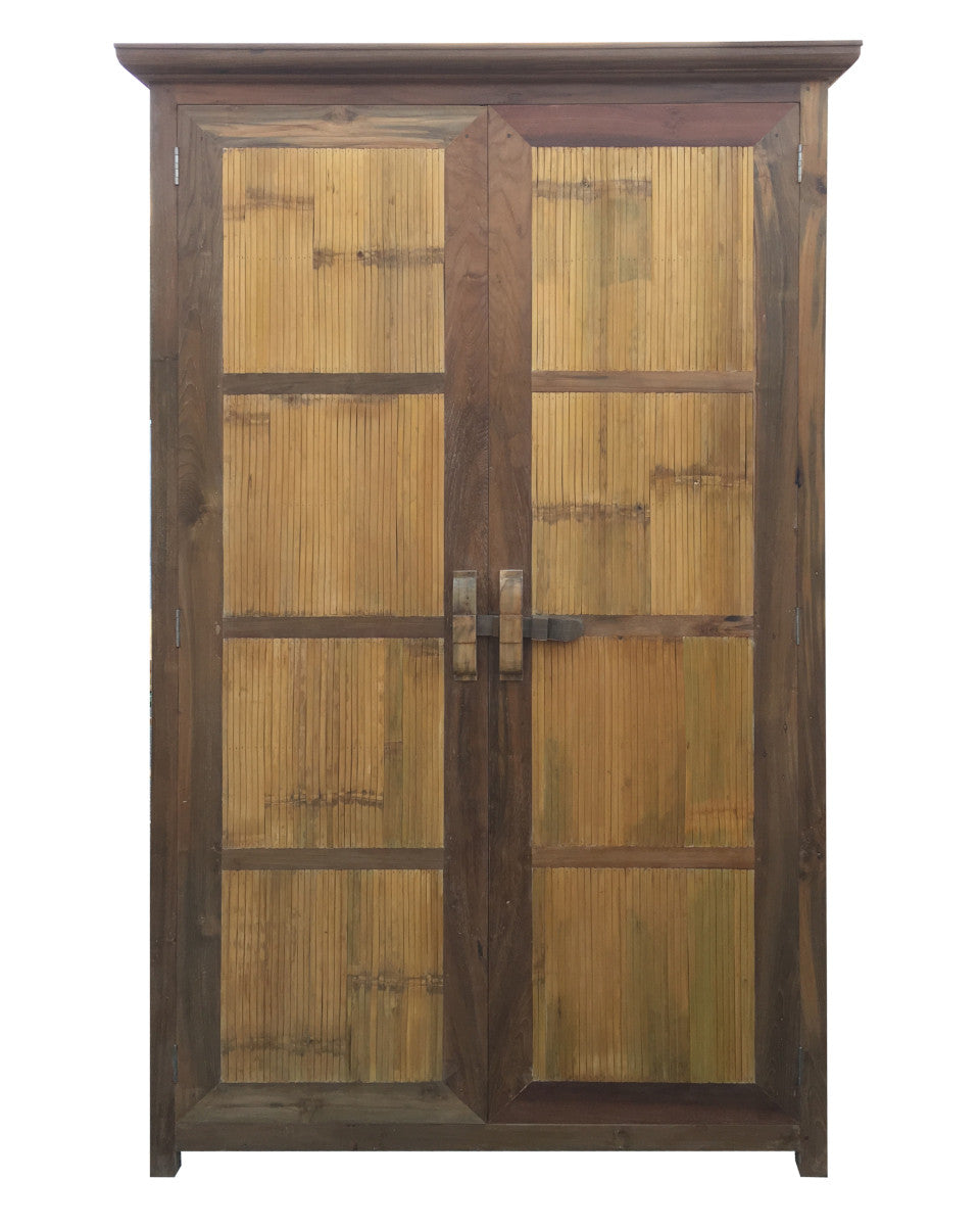 ANDY | Wardrobe in teak & bamboo