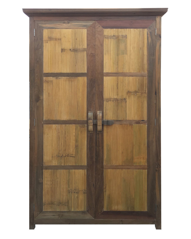 ANDY | Wardrobe in teak & bamboo