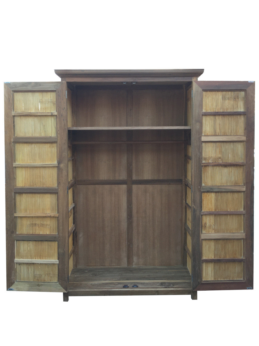 ANDY | Wardrobe in teak & bamboo