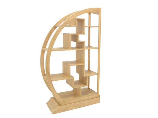 SHANDONG XL2 | China halfmoon bookshelf, asymmetric design