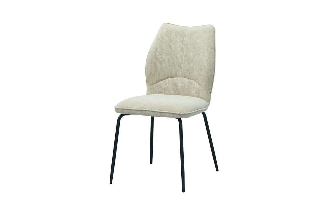 LARA | Fabric and metal dining chair