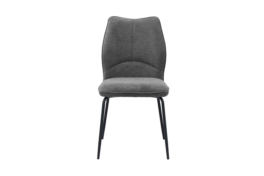 LARA | Fabric and metal dining chair
