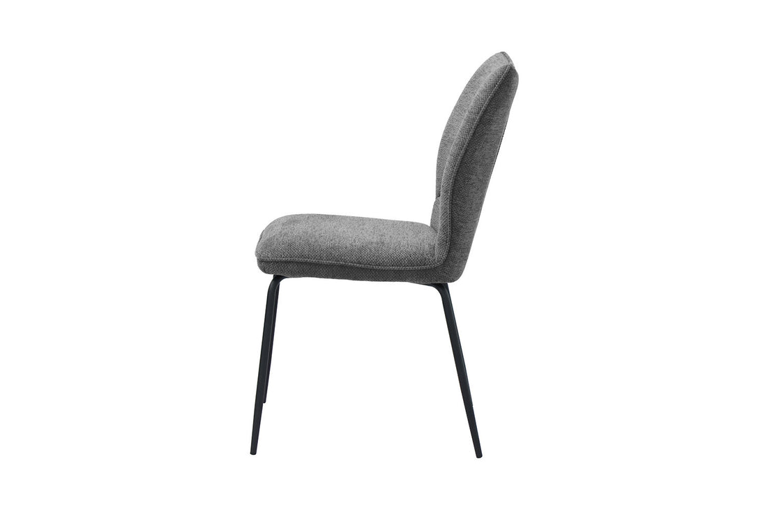 LARA | Fabric and metal dining chair