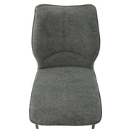 LARA | Fabric and metal dining chair