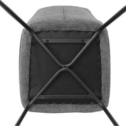 LARA | Fabric and metal dining chair