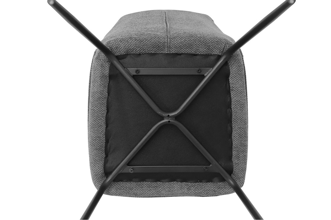 LARA | Fabric and metal dining chair