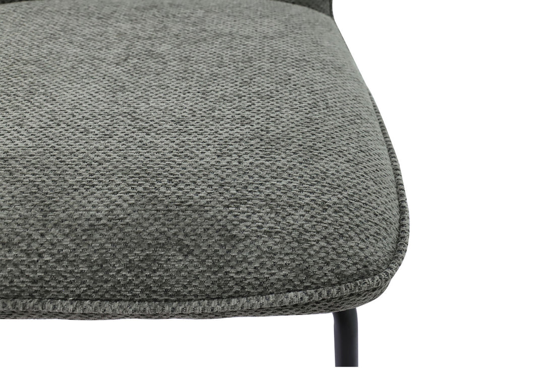 LARA | Fabric and metal dining chair