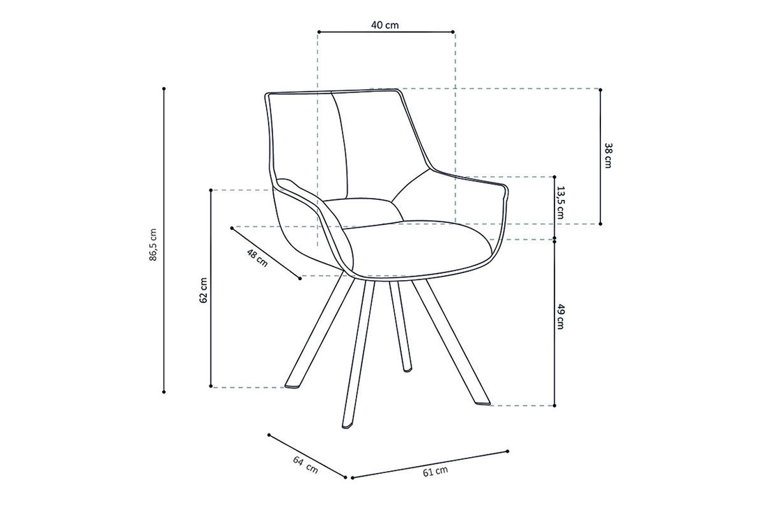 TIM | Chair in fabric