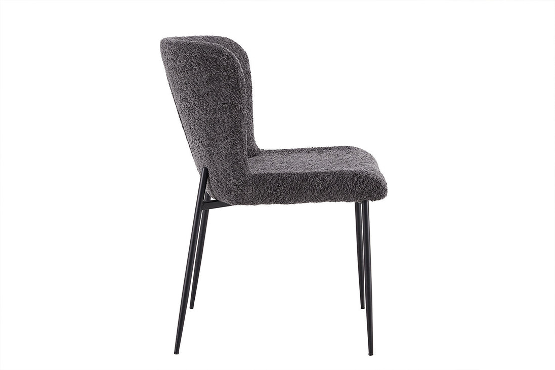 ELISA | Fabric and metal dining chair