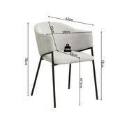 HUGO | Corduroy Chair Light gray