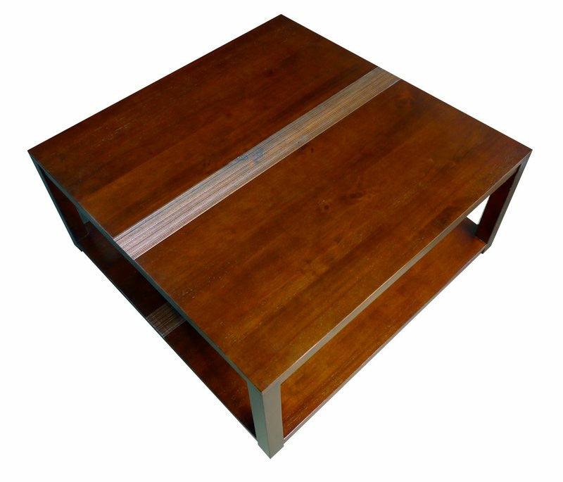Coffee table, 2 levels with stripe design