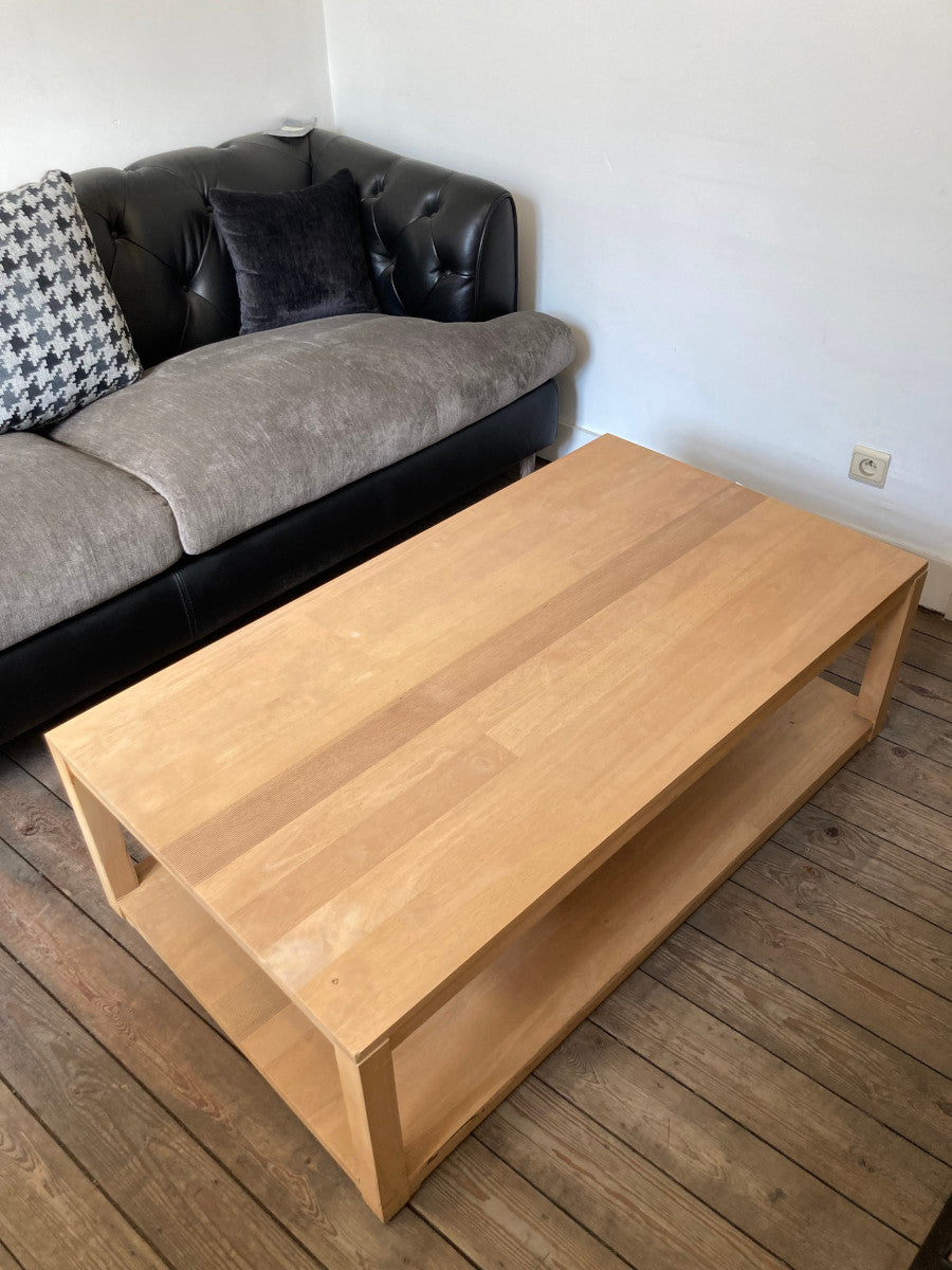 Coffee table 2 levels with Stripes pattern