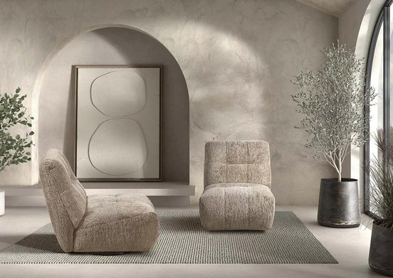 LYSANDRA | Fabric chair swivel