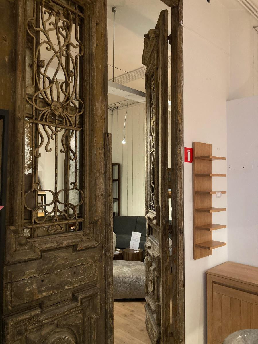 Antique Egyptian door in cedar's wood