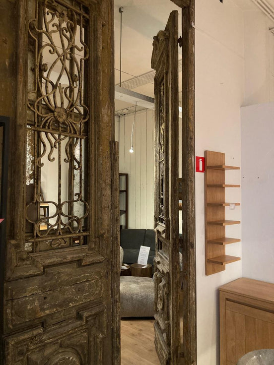 Antique Egyptian door in cedar's wood