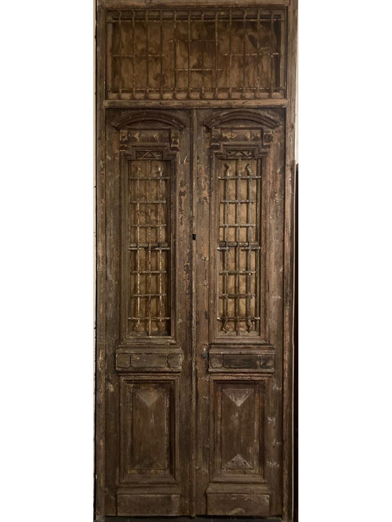 Antique Egyptian door in cedar's wood
