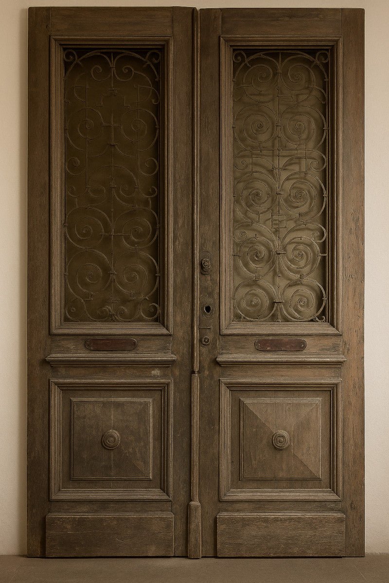 Antique Egyptian door in cedar's wood