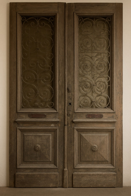 Antique Egyptian door in cedar's wood