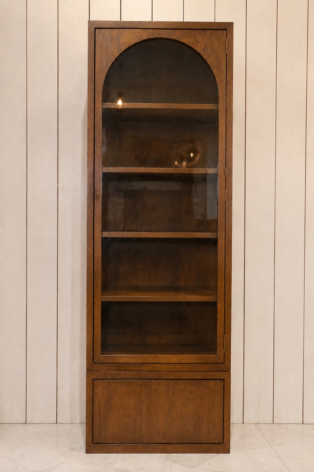 Glass cabinet with storage or seating - X