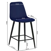Bar chair BOY dark bleue