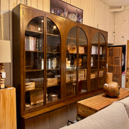 Glass cabinet with storage or seating - X