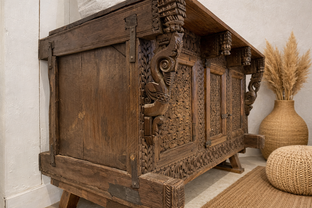 Indian sideboard - unique piece of furniture