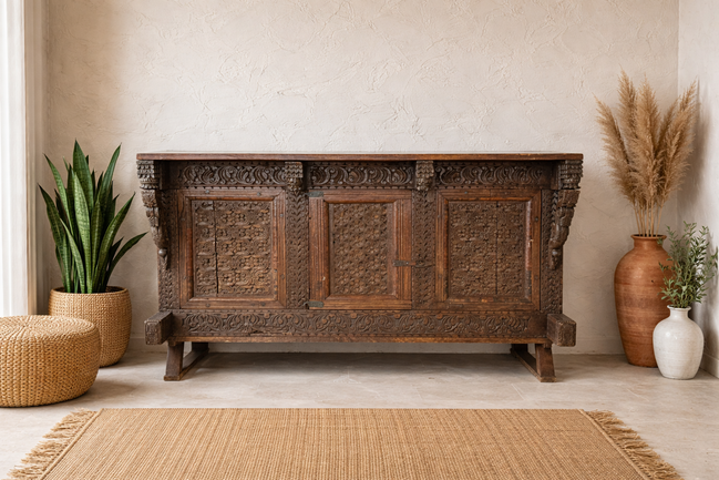 Indian sideboard - unique piece of furniture