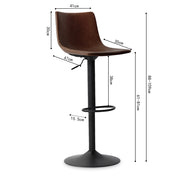 TREVI Bar chair metal - PU