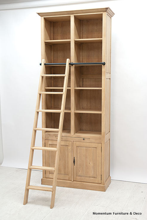 Bookshelf 2 doors, with ladder