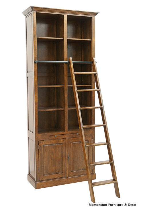 Bookshelf 2 doors, with ladder