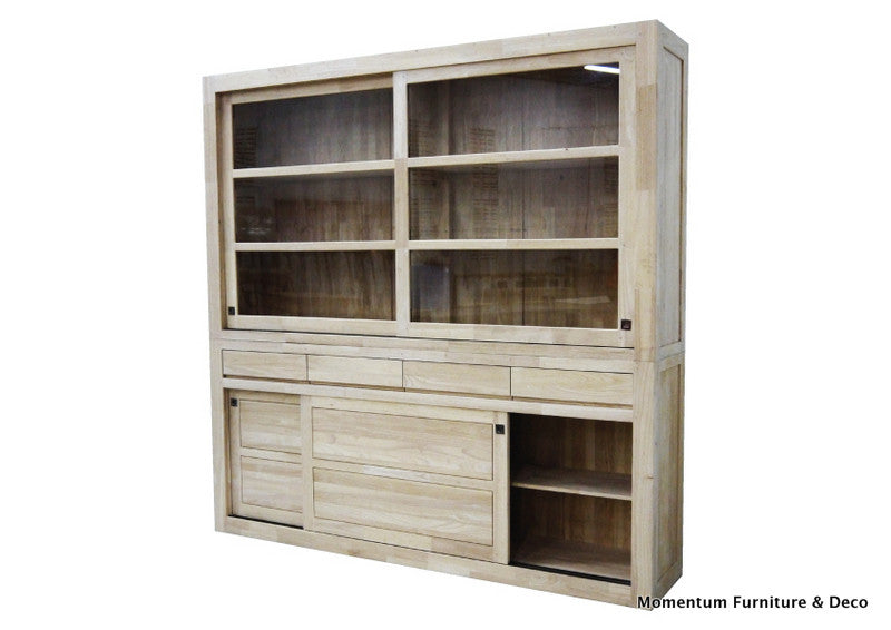 Cupboard with 4 sliding doors & 4 drawers
