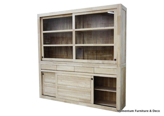 Cupboard with 4 sliding doors & 4 drawers