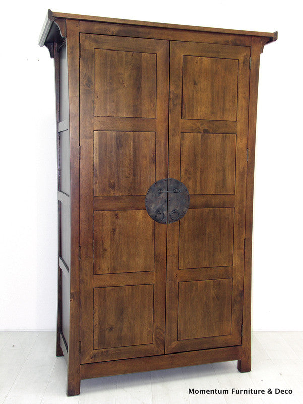 Wardrobe in solid hevea wood, shanghai
