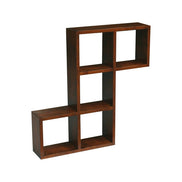 Wall rack, cubic design