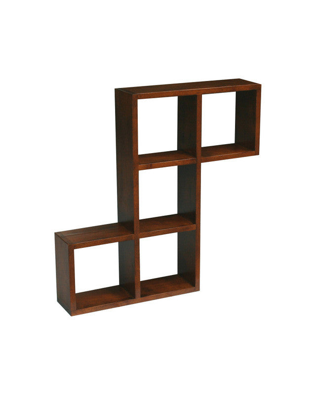 Wall rack, cubic design