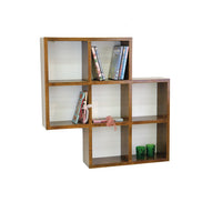 Wall rack, cubic design