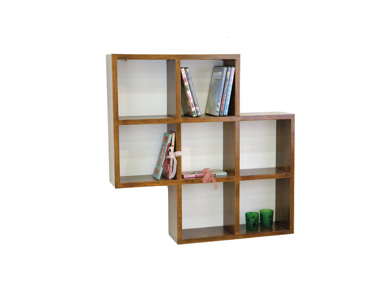 Wall rack, cubic design