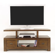 TV cabinet, 2 drawers, cubic design