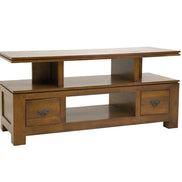 TV cabinet, 2 drawers, cubic design