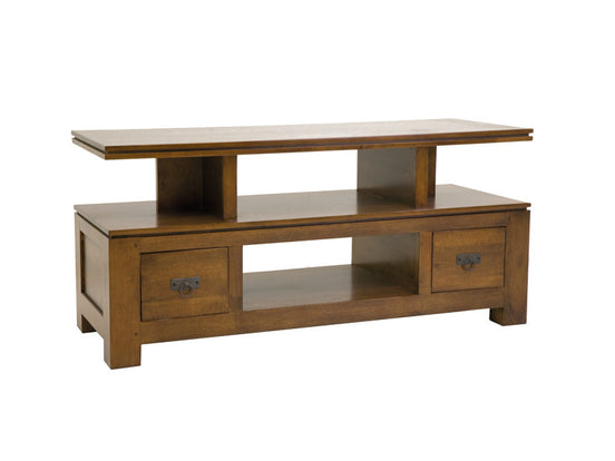 TV cabinet, 2 drawers, cubic design