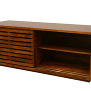 TV cabinet 2 sliding doors slats