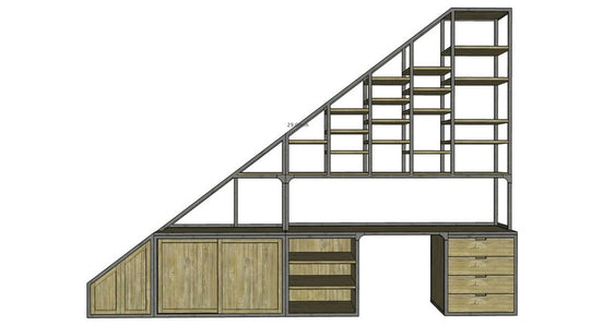 Bespoke cabinet under staircase