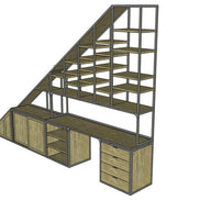 Bespoke cabinet under staircase