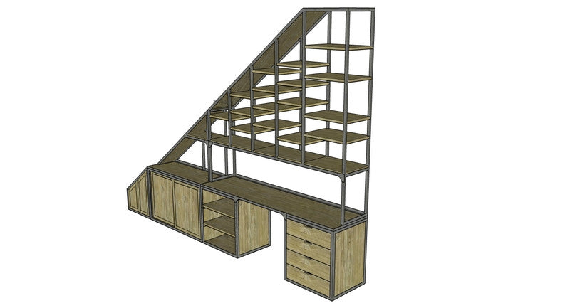 Bespoke cabinet under staircase